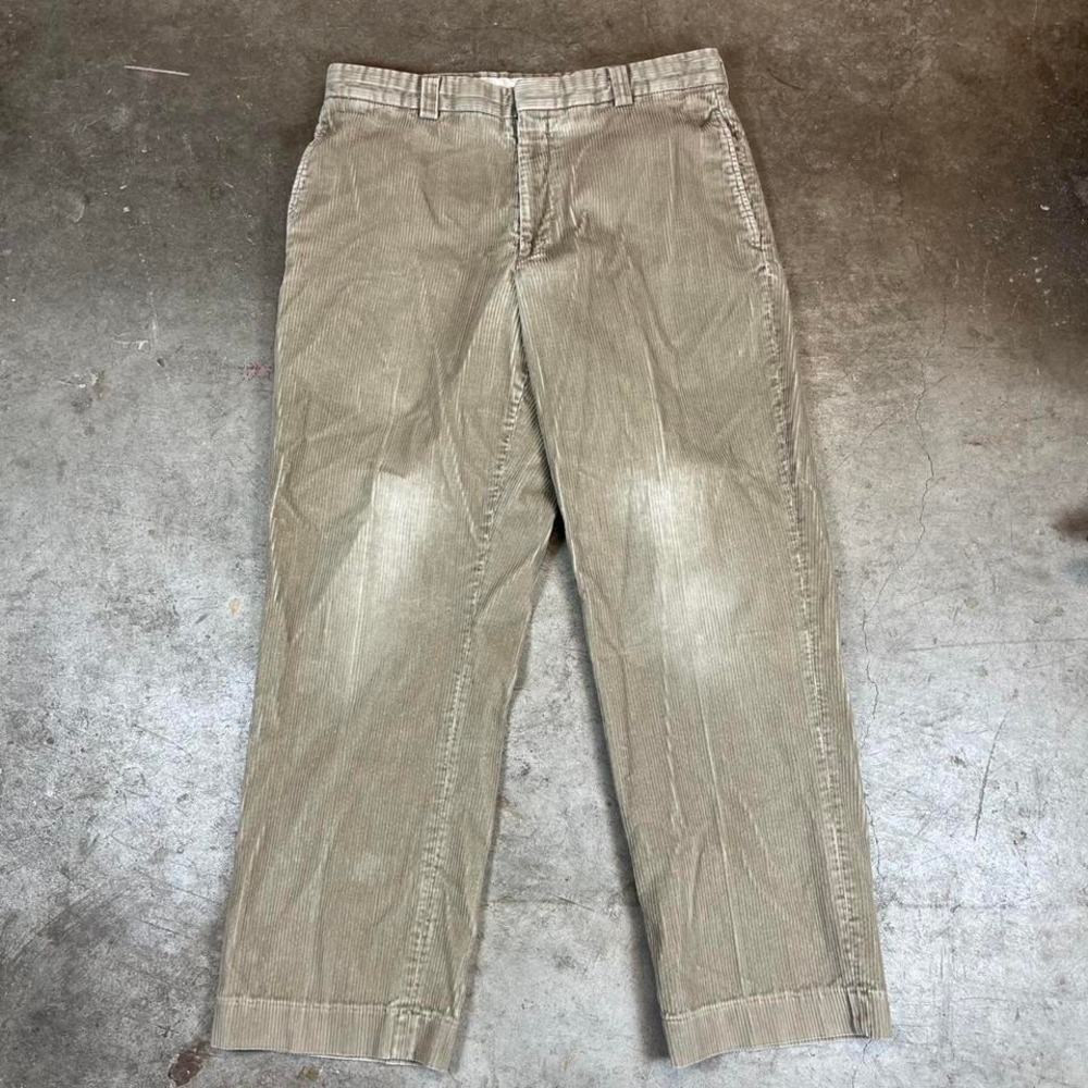 Vintage 90s Tan and cream LLBean corduroy pants Size men's‎ medium